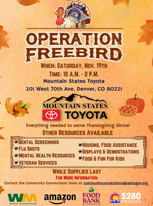 Operation Freebird Thanksgiving Event in Northern Colorado The